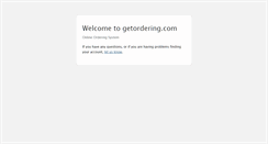 Desktop Screenshot of getordering.com