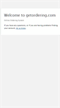 Mobile Screenshot of getordering.com